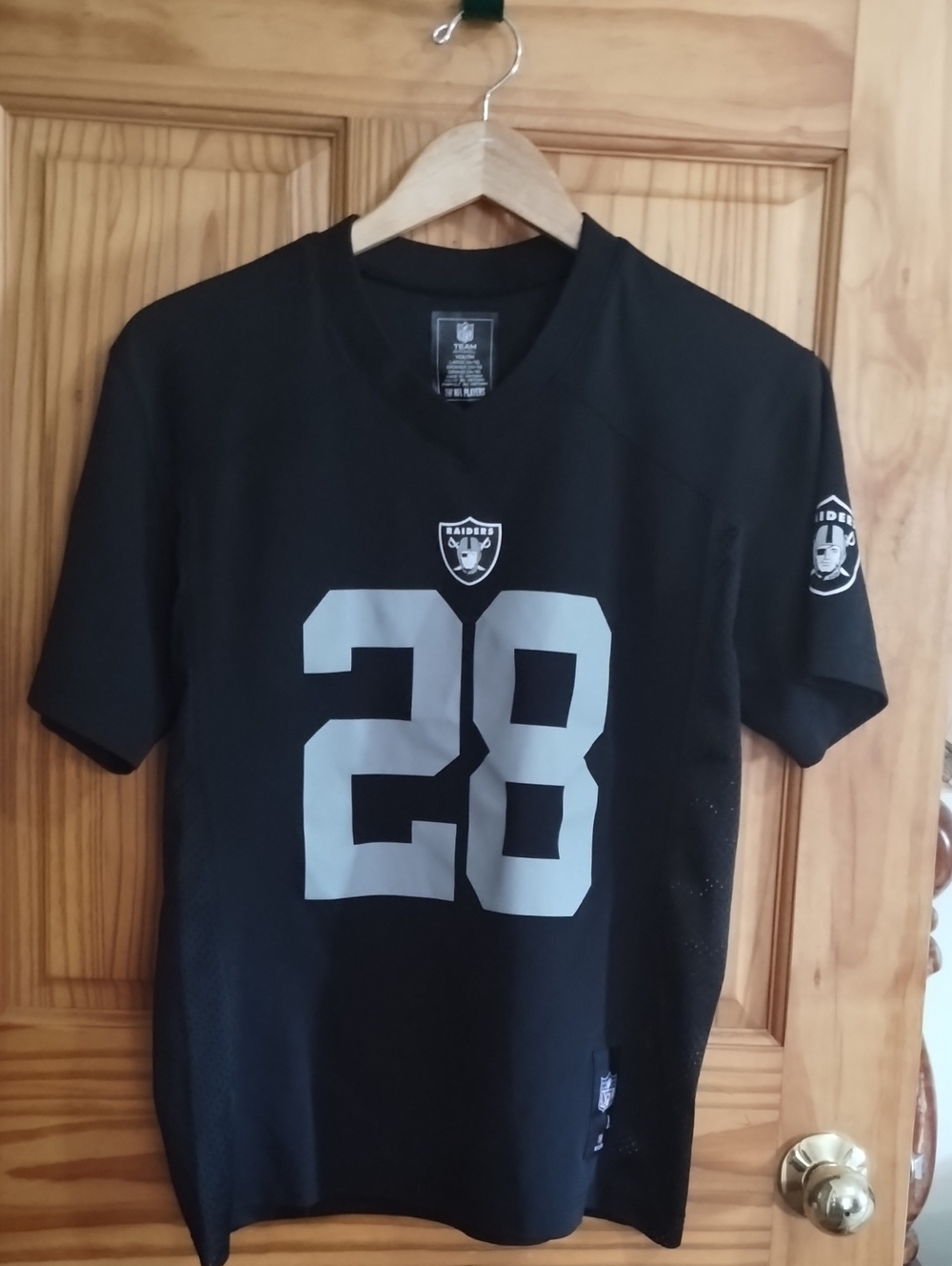 Las Vegas Raiders Black #28 Youth Football Jersey